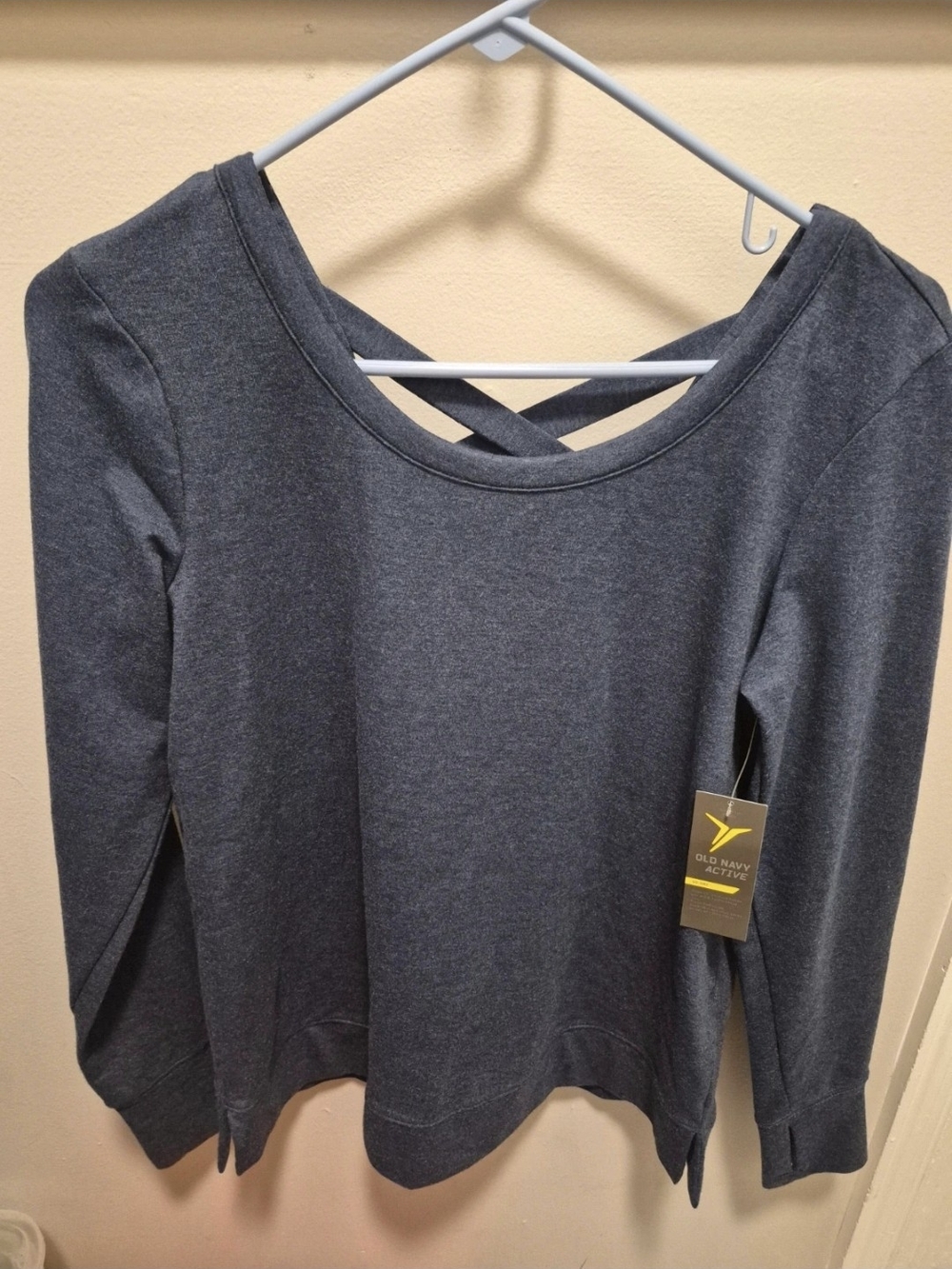 Old Navy Navy Crisscross-Back Sweatshirt